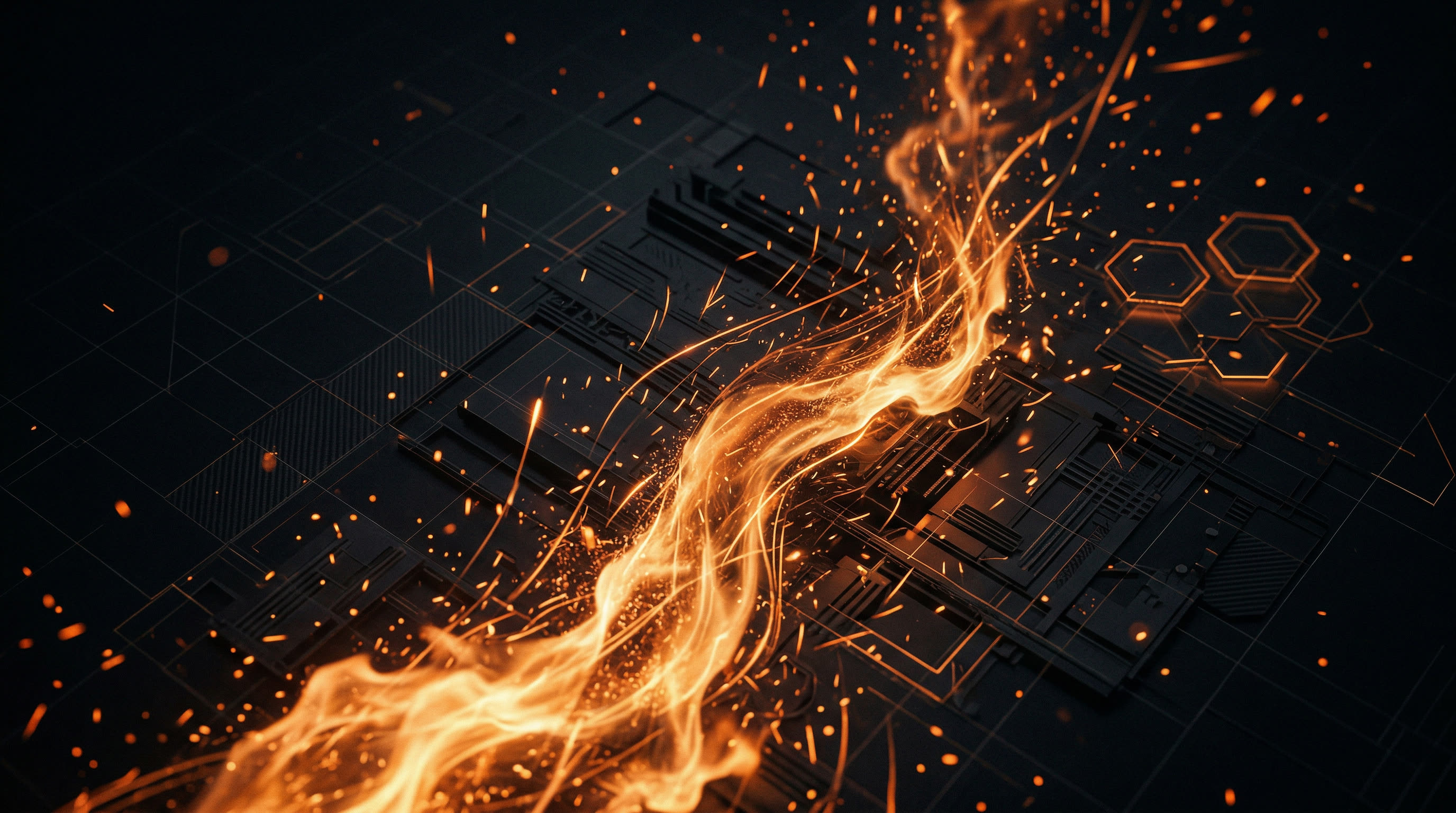 Abstract dark technology